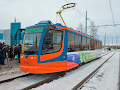 Открытие новой трамвайной линии в городе Набережные Челны